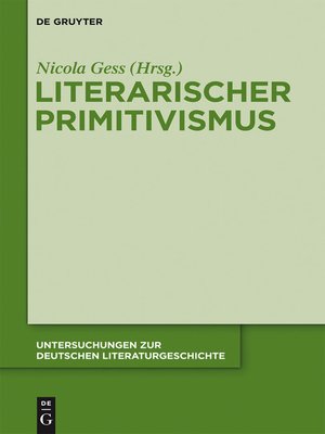 cover image of Literarischer Primitivismus